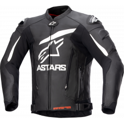 Geaca din piele ALPINESTARS GP PLUS R V4 BLACK/WHITE