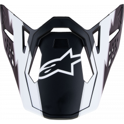 Viziera pentru casca motocross ALPINESTARS Supertech M10 BLACK/WHT Viziera pentru casca motocross ALPINESTARS Supertech M10 BLACK/WHT