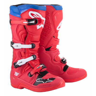 Cizme motocross ALPINESTARS TECH 5 RED/BLUE