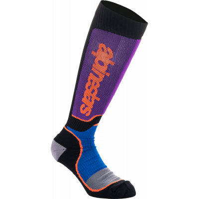 Sosete motocross ALPINESTARS MX PLUS BLK/PUR/BL