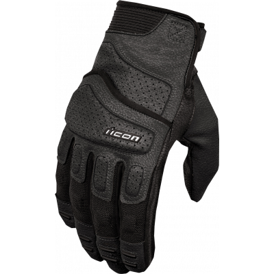 Manusi moto de piele ICON SUPERDUTY3 - BLACK