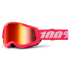 Ochelari motocross 100% STRATA2 PINK- MIRROR RED