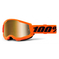 Ochelari motocross 100% STRATA2 NEON ORANGE - MIRROR TRUE GOLD 24 Ochelari motocross 100% STRATA2 NEON ORANGE - MIRROR TRUE GOLD 24