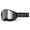 Ochelari motocross 100% STRATA2 BLACK - MIRROR SILVER 24 Ochelari motocross 100% STRATA2 BLACK - MIRROR SILVER 24 thumb