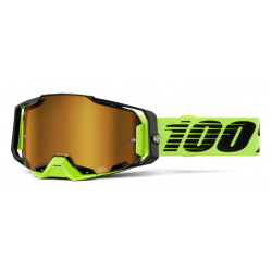 Ochelari motocross 100% ARMEGA NEON YELLOW - MIRROR GOLD Ochelari motocross 100% ARMEGA NEON YELLOW - MIRROR GOLD