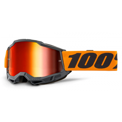 Ochelari motocross 100% ACCURI2 ORANGE- MIRROR RED