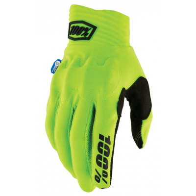 Manusi motocross 100% COGNITO D30 FLUO YELLOW 