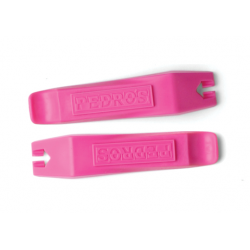 Instrument pentru anvelope de ciclism PEDRO'S TIRE LEVER - PINK PAIR