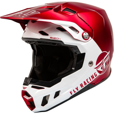 Casca motocross FLY RACING Formula CC Centrum - Metallic Red/White