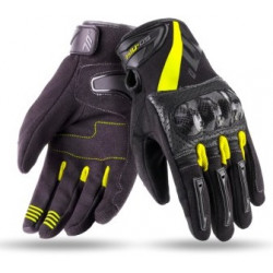 Manusi din textil 70 DEGREES SUMMER NAKED BLACK/YELLOW FLUO