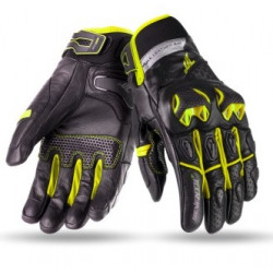 Manusi din piele 70 DEGREES SUMMER NAKED BLACK/YELLOW FLUO
