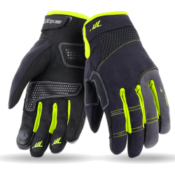 Manusi din textil 70 DEGREES SUMMER URBAN BLACK/FLUO YELLOW