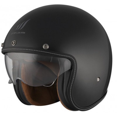 Casca pentru scuter MT LE MANS 2 S SV SOLID A1 GLOSS BLACK