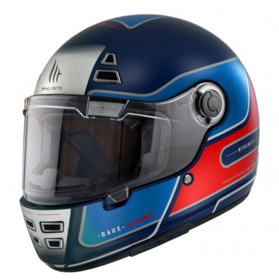 Casca MT JARAMA BAUX D7 MATT BLUE/RED