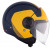 Casca pentru scuter MT VIALE S SV BETA D3 MATT BLACK/YELLOW thumb