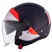 Casca pentru scuter MT VIALE S SV 68 UNIT D7 MATT BLUE/WHITE/RED thumb