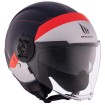 Casca pentru scuter MT VIALE S SV 68 UNIT D7 MATT BLUE/WHITE/RED thumb