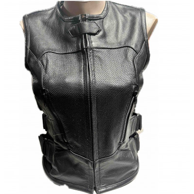 Vesta moto de piele ROADER BLACK