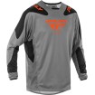 Bluza motocross  FLY RACING Kinetic SYM-Grey/Orange/Black 2025 thumb