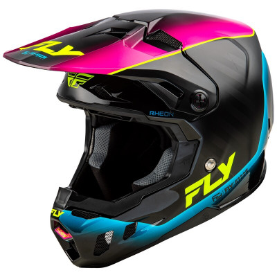 Cască Motocross FLY RACING Formula CC L.E. Underglow - Grey/Pink/Blue 2025
