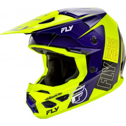 Casca motocross  FLY RACING Formula Kinetic Rally-Hi-Vis/Blue/Black 2025 Casca motocross  FLY RACING Formula Kinetic Rally-Hi-Vis/Blue/Black 2025