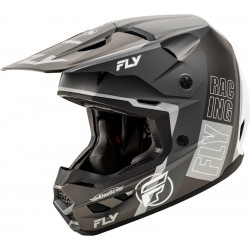 Cască Motocross FLY RACING Formula Kinetic Rally-Matte Grey/Black/White 2025