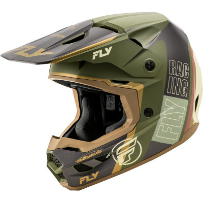 Casca motocross  FLY RACING Formula Kinetic Rally-Matte Moss Grey/Khaki/Off-Whitee 2025