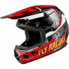Cască cross pentru copii FLY RACING Kinetic Scorched - Red/Black/White 2025