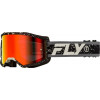 Ochelari motocross  FLY RACING Zone Black/Grey - Red Mirror/Smoke Lens 2025