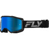 Ochelari motocross  FLY RACING Zone Black/Black - Sky Blue/Smoke Lens 2025