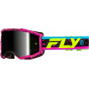 Ochelari motocross  FLY RACING Zone Pink/Black/Hi-Vis - Black Mirror/Smoke Lens 2025