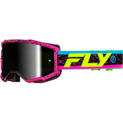 Ochelari Motocross  FLY RACING Zone Pink/Black/Hi-Vis - Black Mirror/Smoke Lens 2025 Ochelari Motocross  FLY RACING Zone Pink/Black/Hi-Vis - Black Mirror/Smoke Lens 2025