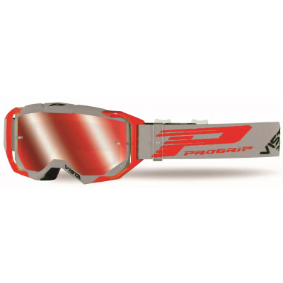 Ochelari Motocross PROGRIP 3303 VISTA GREY/RED
