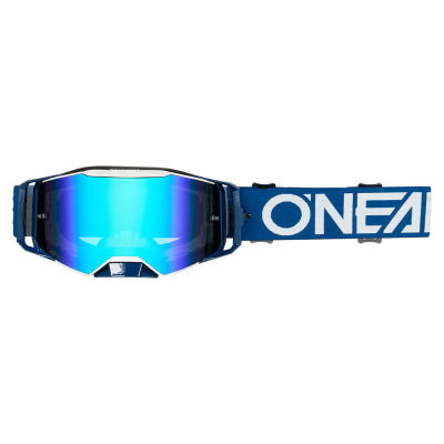 Ochelari motocross  O'NEAL B-55 CRAM BLUE/WHITE - RADIUM BLUE