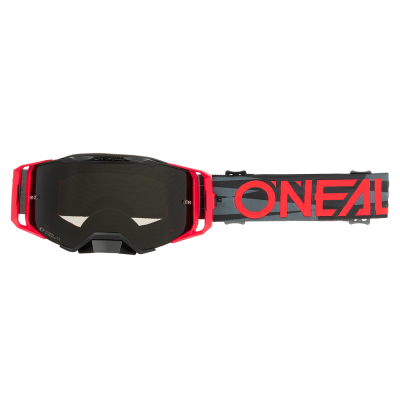 Ochelari motocross  O'NEAL B-33 ICTUS BLACK/RED - GRAY