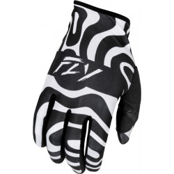 Mănuși motocross FLY RACING Lite L.E. Abyss- White/Black