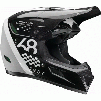 Casca motocross  THOR REFLEX SPORT RIOT BLACK/WHITE MIPS
