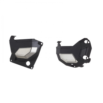Kit protectie capac motor POLISPORT KAWASAKI Z900 - KIT ENGINE COVER PROTECTOR BLACK - 2017-2022