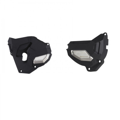 Kit protectie capac motor POLISPORT HONDA CBR 650 R - KIT ENGINE COVER PROTECTOR BLACK - 2019-2020 MODELS