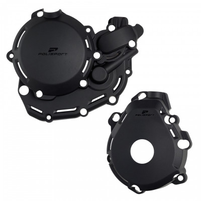 Kit de protecție a capacului motorului extrem POLISPORT Extreme Engine Protection Kit KTM EXC-F 450/500 (2024) Black