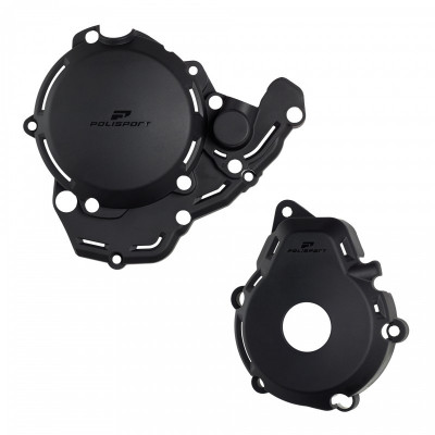 Kit protectie capac motor POLISPORT Extreme Engine Protection Kit KTM EXC-F 250/350 (2024) Black
