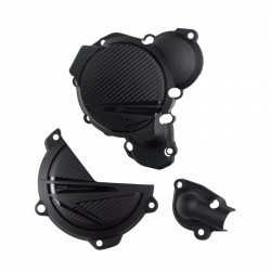 Kit protectie capac motor  POLISPORT Engine Covers Protection Kit KTM SX/XC 250/300 - 2023-24 Black