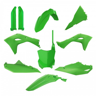 Kit de materiale plastice  POLISPORT Full Plastic Kit Kawasaki KX 450 (2024-25) Green