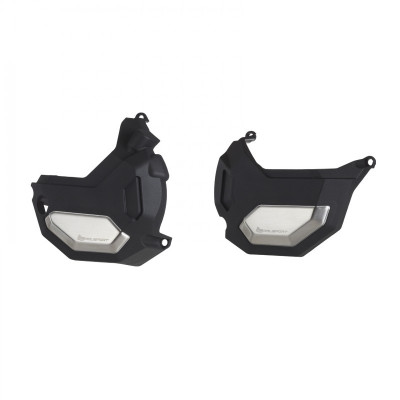 Kit protectie capac motor POLISPORT HONDA NC 700 X Manual - KIT ENGINE COVER PROTECTOR BLACK - 2014-2017 MODELS