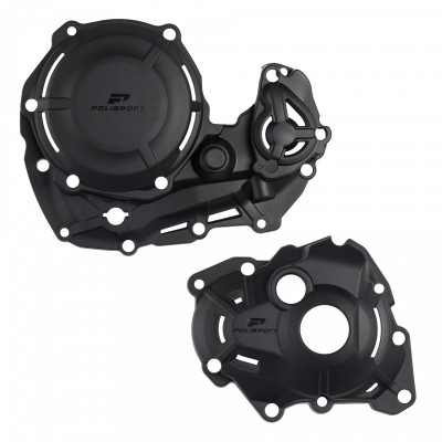 Kit de protecție a capacului motorului extrem POLISPORT Extreme Engine Protection Kit Yamaha YZ 450FX / WR 450F 2024 Black