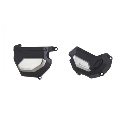 Kit protectie capac motor POLISPORT YAMAHA XSR 900 - KIT ENGINE COVER PROTECTOR BLACK - 2015-2021 MODELS