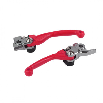 Manete sportive POLISPORT Pivot Unbreakable Levers Kit Honda CR 125R/250R (2004-07) RED