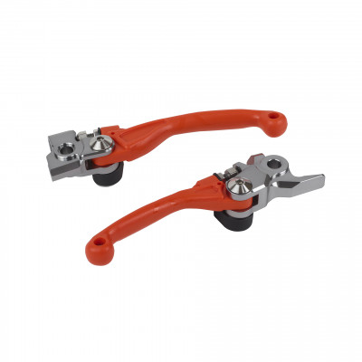 Manete sportive  POLISPORT Pivot Lever Set KTM SX125/200EXC'14-15 TC/FC'19-21 ORANGE