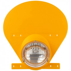 Far POLISPORT Headlight with Halogen Bulb Yellow