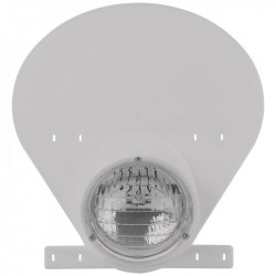 Far POLISPORT Headlight with Halogen Bulb White